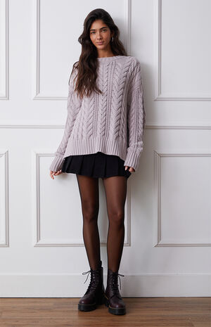 Rory Cable Knit Oversized Sweater image number 1