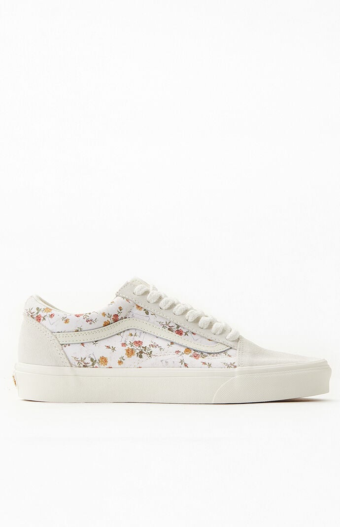 Vans オールドスクール フローラル ビンテージ スニーカー 定番モデルにフローラルパターンを落とし込んだVANS FLORAL PACK