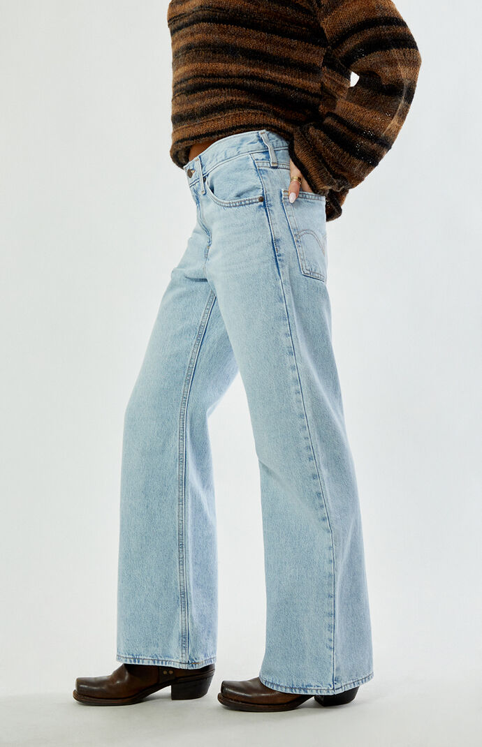 Levi's Abraided Middy Loose Bootcut Jeans