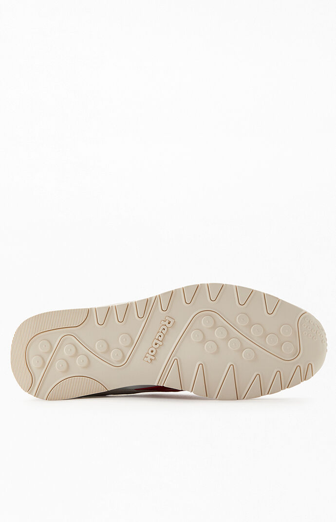Off White & Red Classic Nylon Shoes