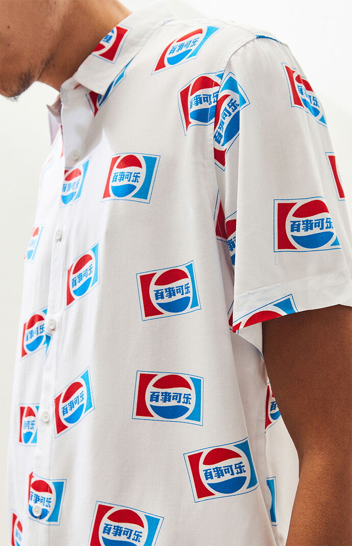 Pepsi Button Up Shirt