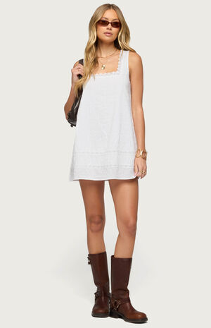 Doroh Lacey Striped Cotton Mini Dress image number 5