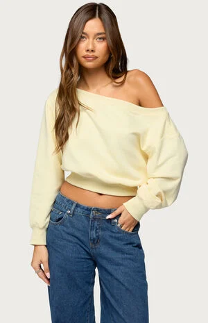 Christy Off Shoulder Sweatshirt image number 1
