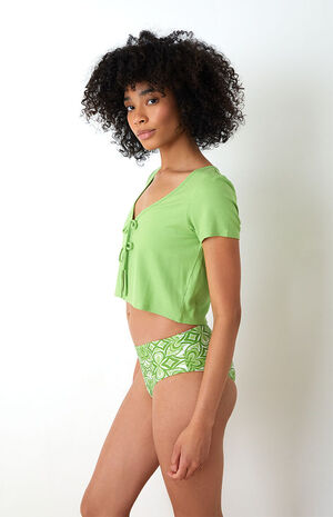 Cloudy Tie Front Top image number 2