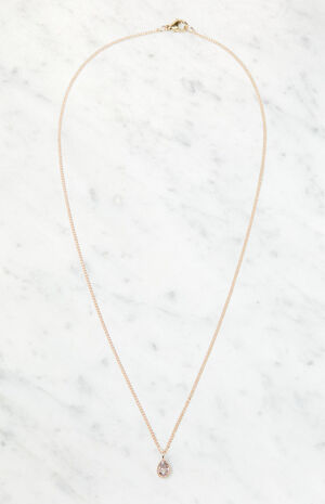 Faux Diamond Charm Necklace image number 1