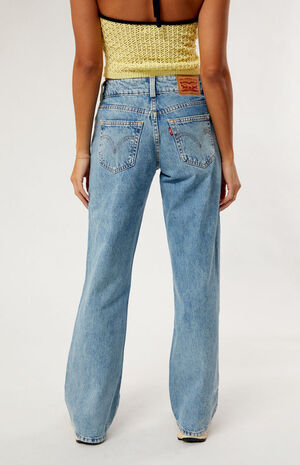 Light Indigo Superlow Flare Jeans image number 4