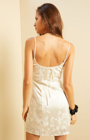 Sleeveless Shirred Bodice Mini Dress image number 4