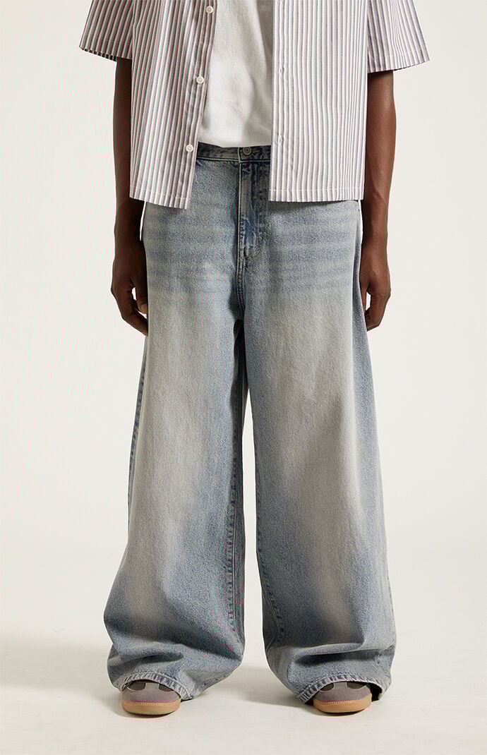 Pacsun Ryder Ultra Baggy Jeans Light Blue