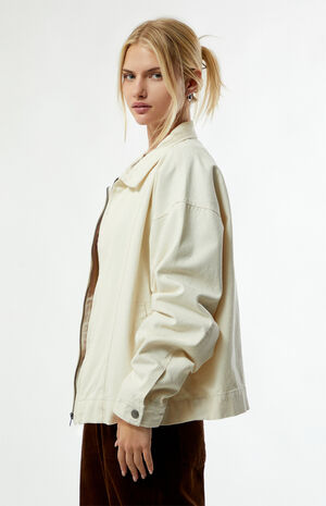 Cream Double Seams Gas Jacket image number 4