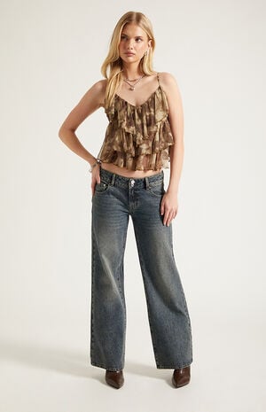 Zoe Low Rise Girlfriend Jeans Dark Blue image number 6