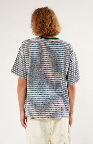 Pine Oversized Terry Striped T-Shirt image number 3