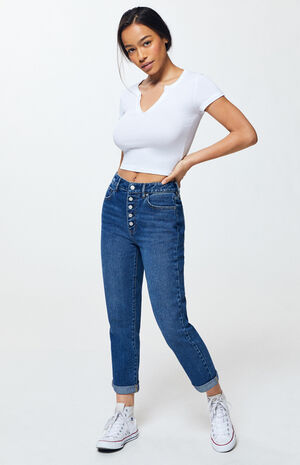 Ultimate Blue Mom Jeans Ultimate Blue Mom Jeans image number null