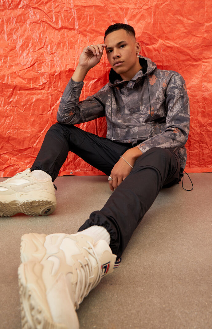 Tree Print Tech Anorak Jacket