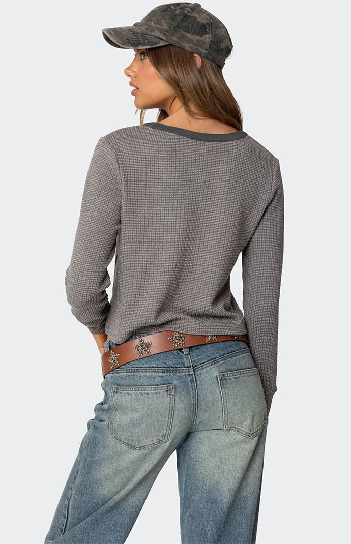 Edikted Ruth Henley Waffle Top