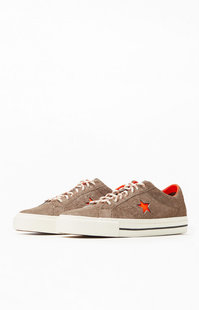 Converse Green One Star Pro Suede Shoes Size 12
