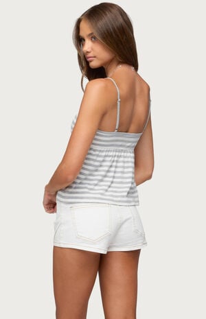 Zacharia Striped Babydoll Top image number 3