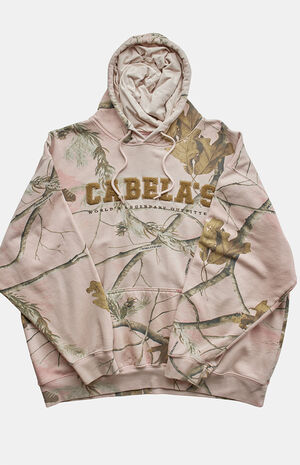 2000s Cabela's Pink Camo Pullover Hoodie image number 4