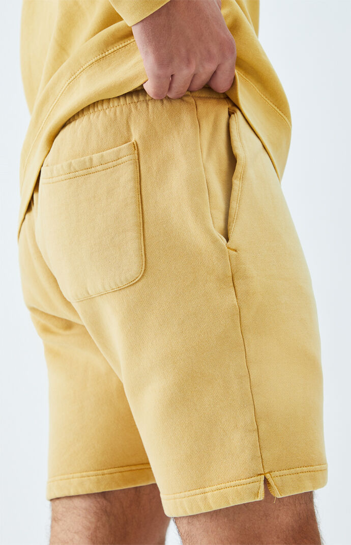 Gold Vintage Wash Sweat Shorts