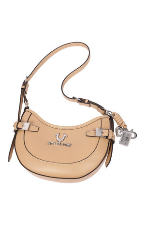 Blake Smooth Faux Leather Belted Hobo Bag image number 8