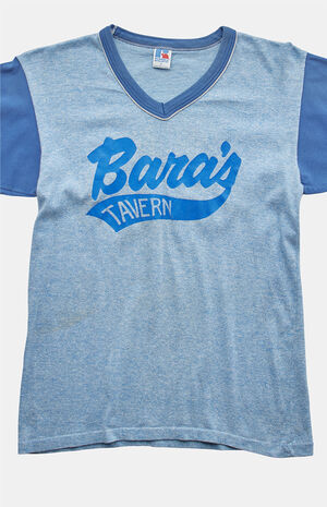 90s Bara's Tavern Russell V-neck Graphic T-Shirt image number 2