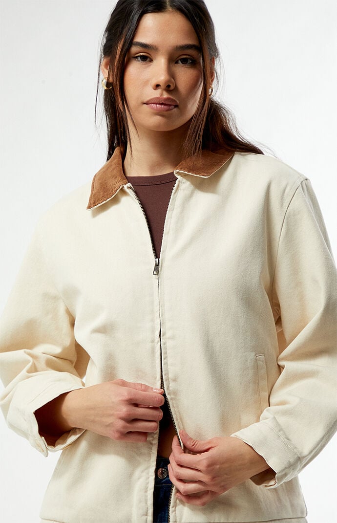 Rhythm Jaimie Corduroy Collar Oversized Work Jacket