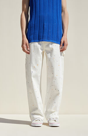 Baggy Off White Carpenter Jeans image number 2