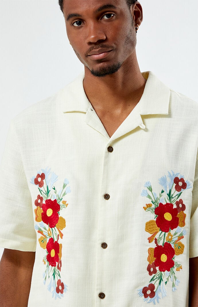 PacSun Applique Oversized Camp Shirt