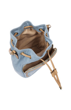 Bryce Jean & PU Bucket Bag image number 6