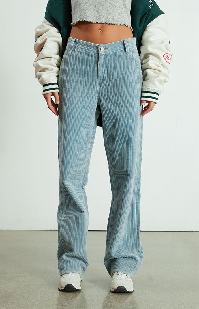 Pacsun Blue Corduroy Baggy Carpenter Pants | PacSun