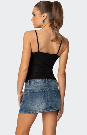 Layered Bra Cowl Neck Top image number 5