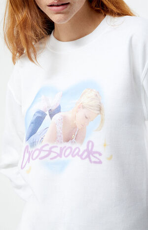Britney Spears Crossroads Heart Crew Neck Sweatshirt image number 2