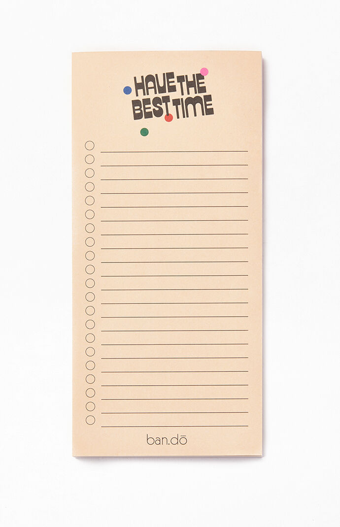 Have The Best Time Magnetic Notepad