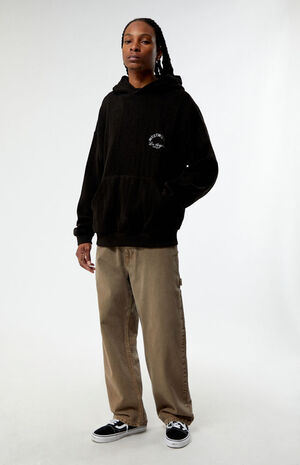 Black Westwood Herringbone Hoodie image number 3