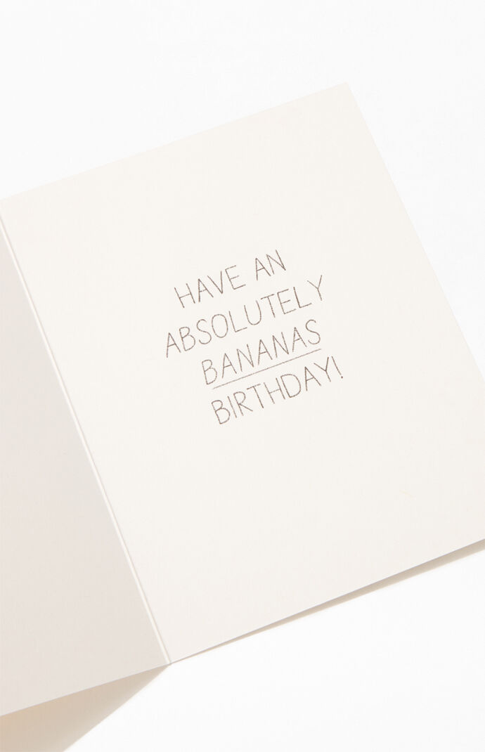 Bananas Birthday Greeting Card