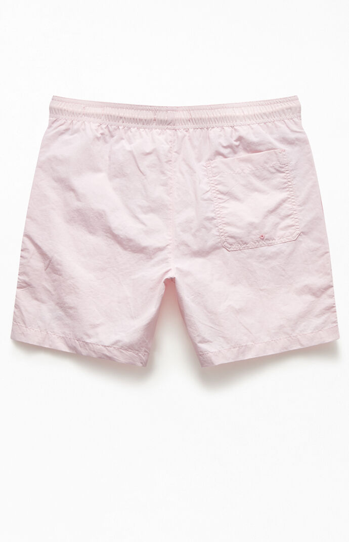 Solid Color 17" Swim Trunks