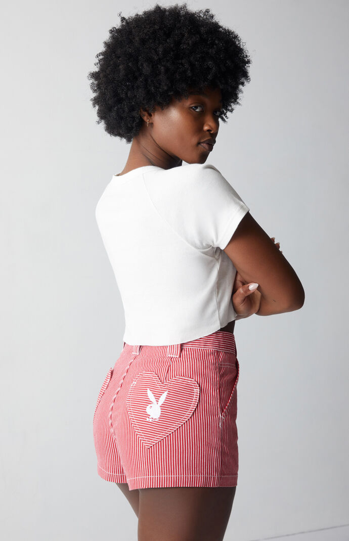 By PacSun Candy Stripe Carpenter Shorts