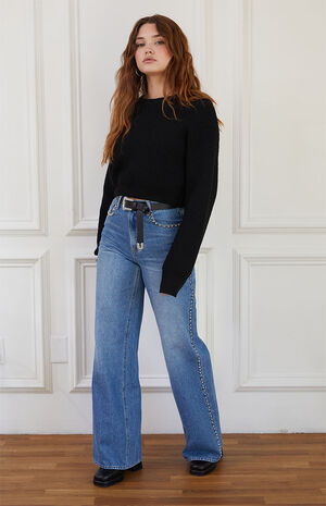 Eco Clover Waffle Knit Sweater image number 3