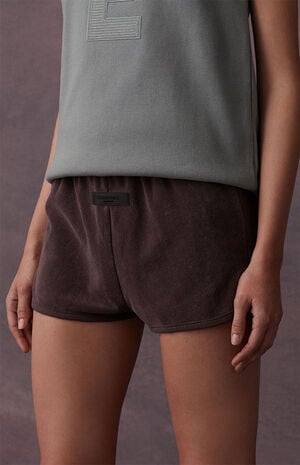 Women's Plum Terry Cloth Beach Shorts image number 5