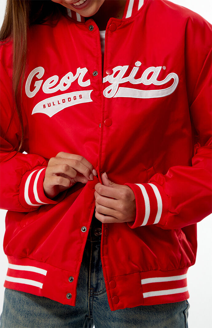 HYPE & VICE Georgia Bulldogs A-Game Varsity Bomber Jacket | Pacsun