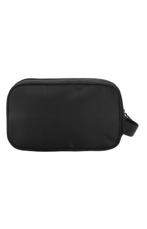 Dual Compartment Black Toiletry Cosmetic Kit image number 2