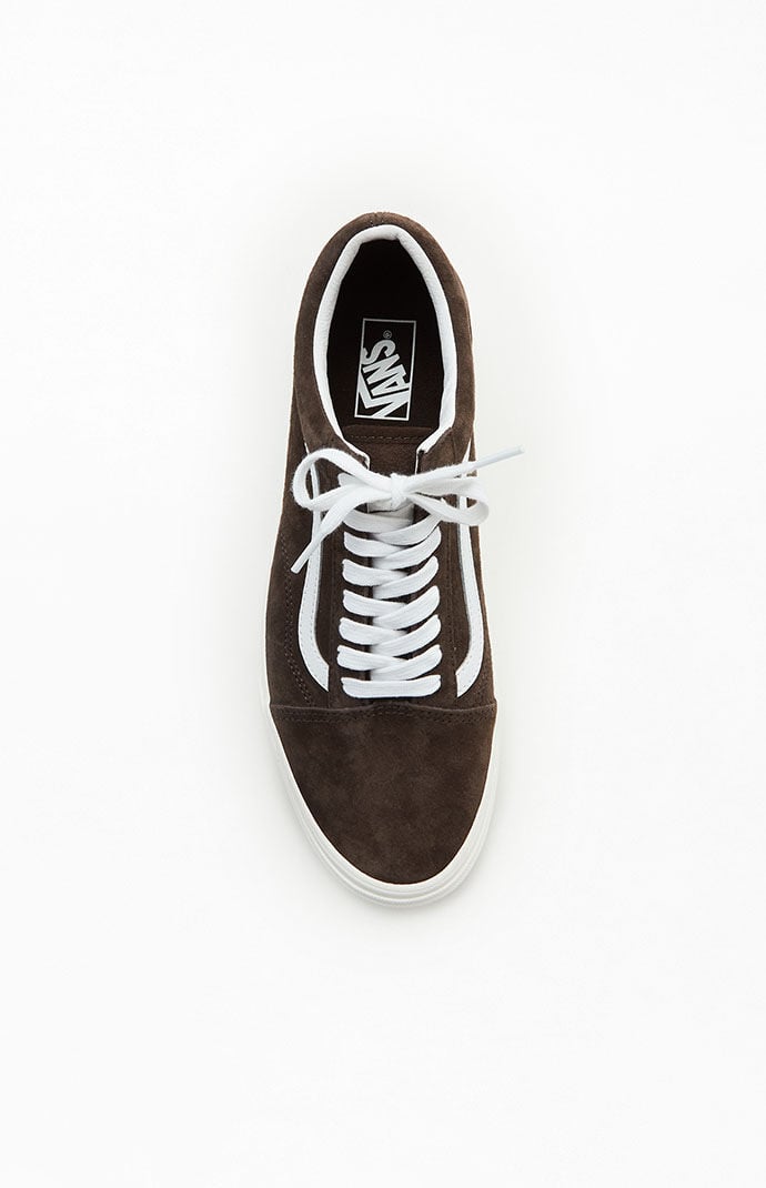 Vans Brown Old Skool Pig Suede Shoes PacSun