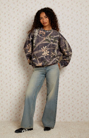 Dark Camo Crew Neck Sweatshirt image number 4