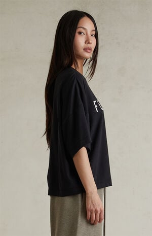 Women's Jet Black Boxy T-Shirt Women's Jet Black Boxy T-Shirt image number 3