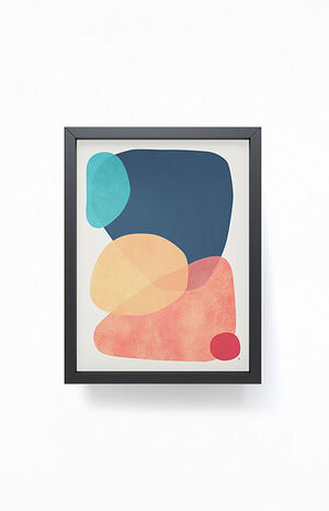 Blue White Framed Mini Art Print image number 2