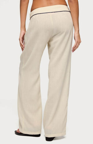 Dorine Contrast Woven Pants image number 3