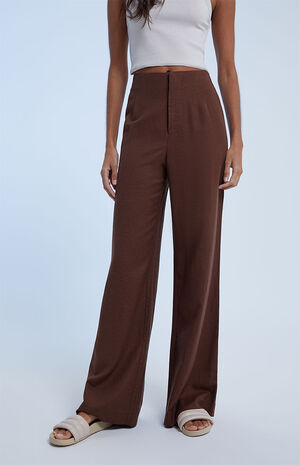 Linen Wide Leg Trousers image number 2