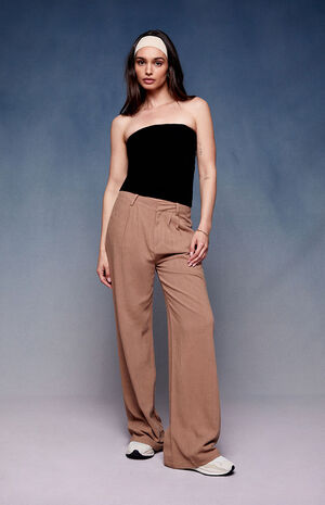 x PacSun On The Go Khaki Trousers image number 1