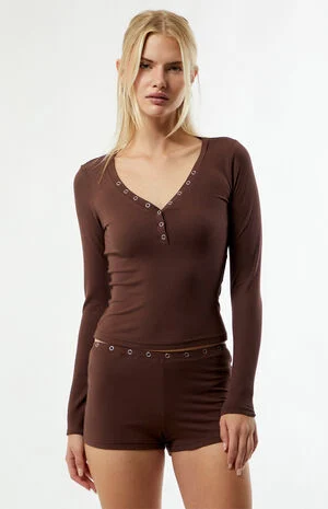 Lucy Cozy Button Up Long Sleeve Top image number 2