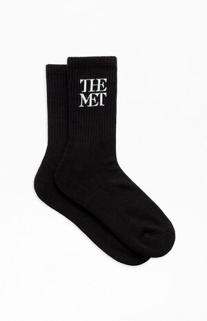 x PacSun Black Logo Crew Socks image number 2
