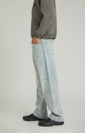 Light Indigo Dart Baggy Jeans image number 4